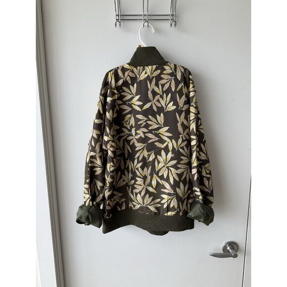 Immersive Klimt Gustav Klimt Leaves Painting Jacket Gift for Art Lover Bomber - Picture 2 of 10